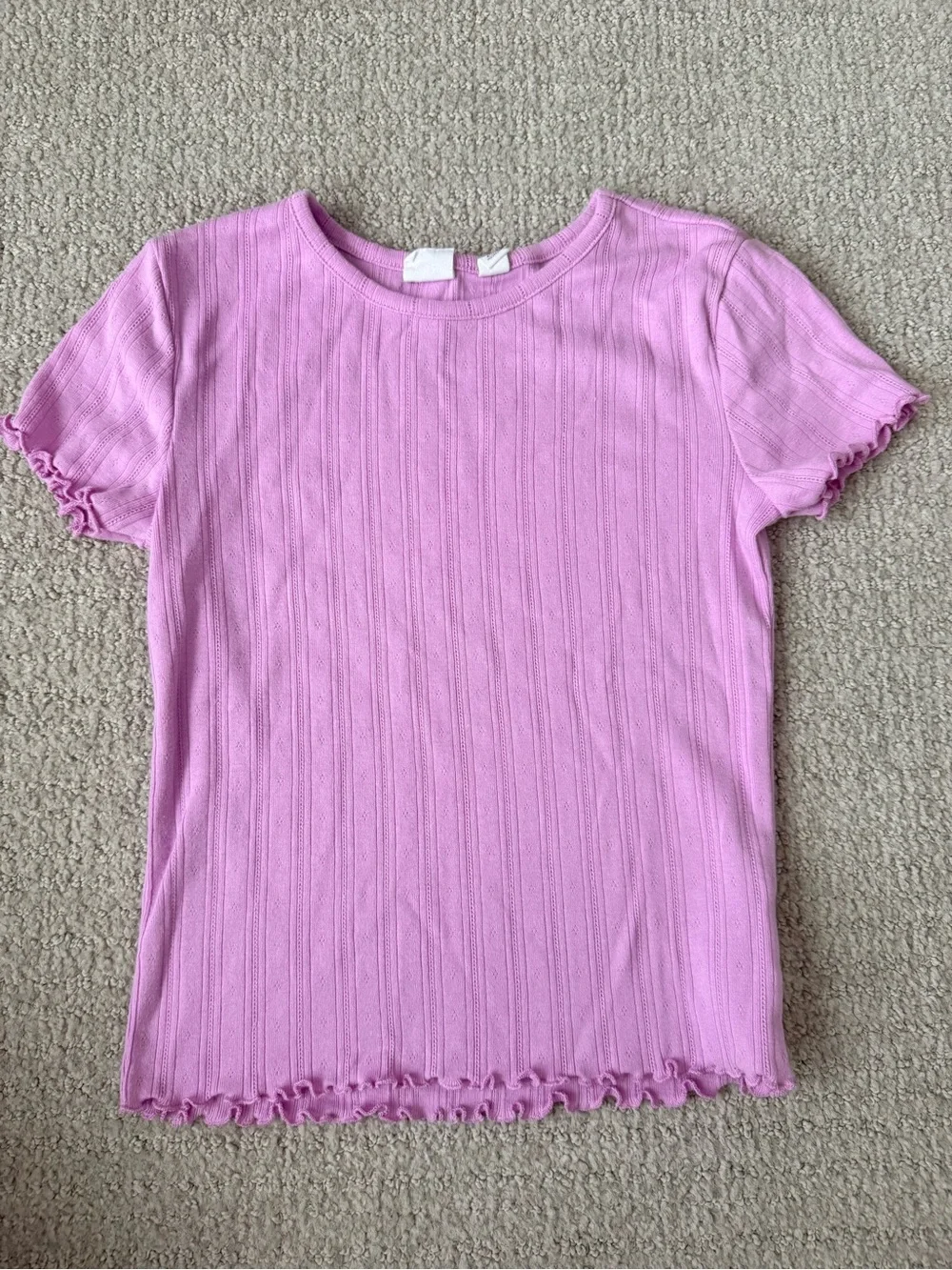 GAP Lilac Ribbed Short-Sleeve Tee